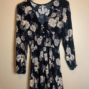 American Rag Floral Dress with Stretch Waist SIZE S